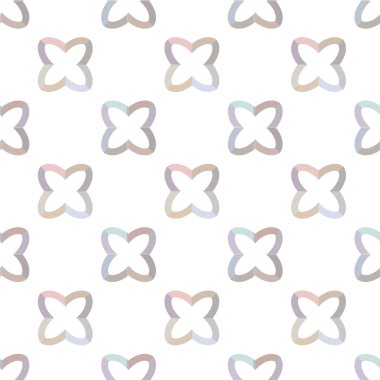 Geometrik şekilli kusursuz desen vektör çizimi