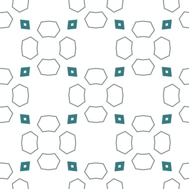 Geometrik şekilli kusursuz desen vektör çizimi