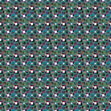 Geometrik şekilli kusursuz desen vektör çizimi