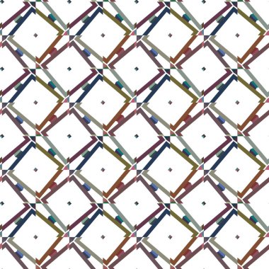 Geometrik şekilli kusursuz desen vektör çizimi