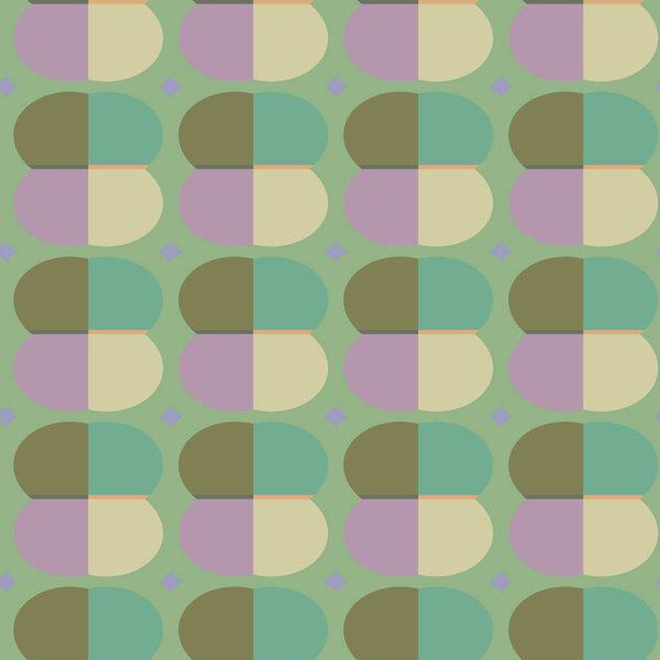 бесшовный рисунок с векторной иллюстрацией геометрических фигур