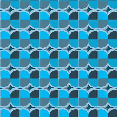 Geometrik şekilli kusursuz desen vektör çizimi
