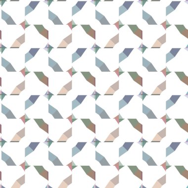 Geometrik şekilli kusursuz desen vektör çizimi