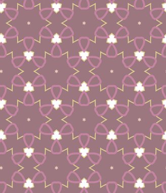 Geometrik şekilli kusursuz desen vektör çizimi