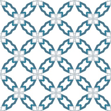 Geometrik şekilli kusursuz desen vektör çizimi