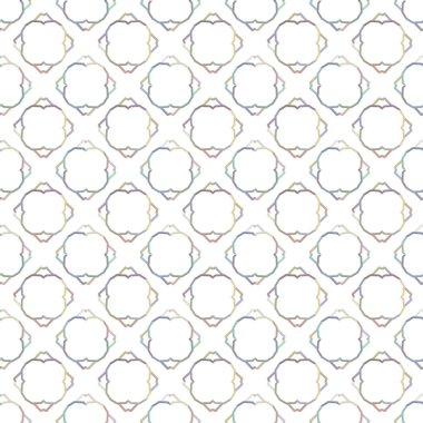 Geometrik şekilli kusursuz desen vektör çizimi