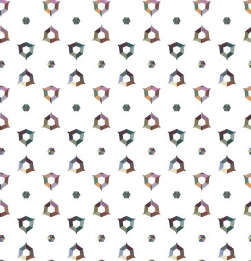 Geometrik şekilli kusursuz desen vektör çizimi