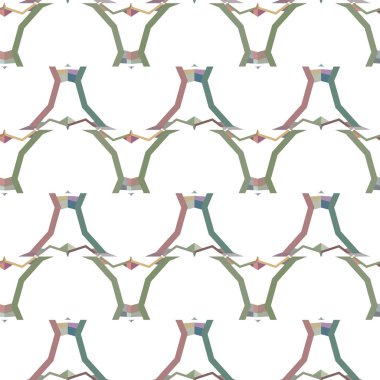 Geometrik şekilli kusursuz desen vektör çizimi