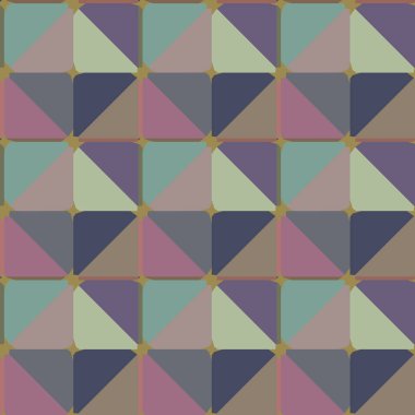 Geometrik şekilli kusursuz desen vektör çizimi