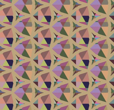 Geometrik şekilli kusursuz desen vektör çizimi