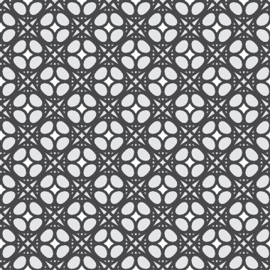 Ornament with elements of black and white colors.