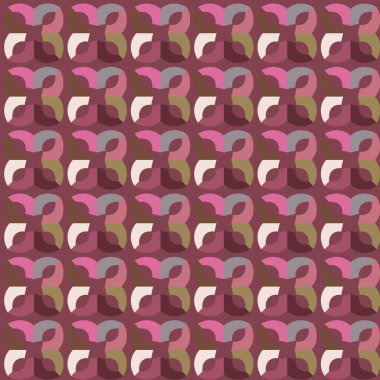 Geometrik şekilli kusursuz desen vektör çizimi