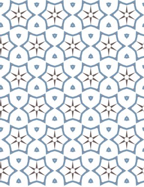 Geometrik şekilli kusursuz desen vektör çizimi