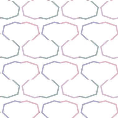 Geometrik şekilli kusursuz desen vektör çizimi