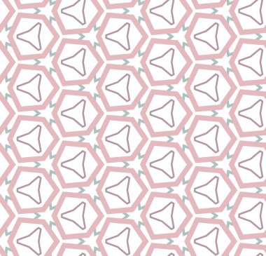 Geometrik şekilli kusursuz desen vektör çizimi