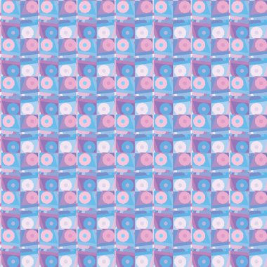 Geometrik şekilli kusursuz desen vektör çizimi