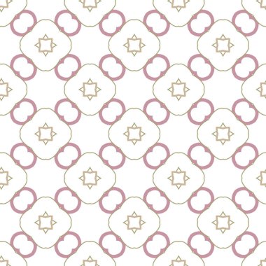 Geometrik şekilli kusursuz desen vektör çizimi