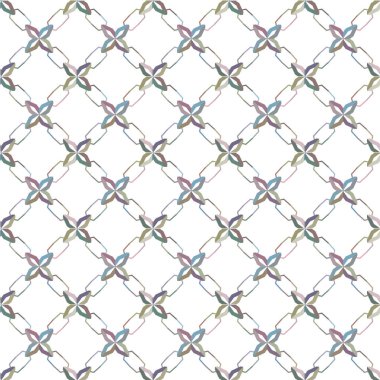 Geometrik şekilli kusursuz desen vektör çizimi