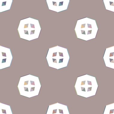 Geometrik şekilli kusursuz desen vektör çizimi