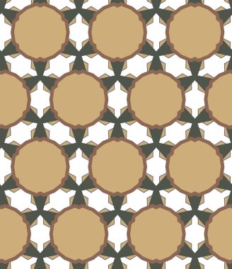 Geometrik şekilli kusursuz desen vektör çizimi
