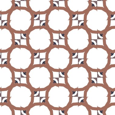 Geometrik şekilli kusursuz desen vektör çizimi