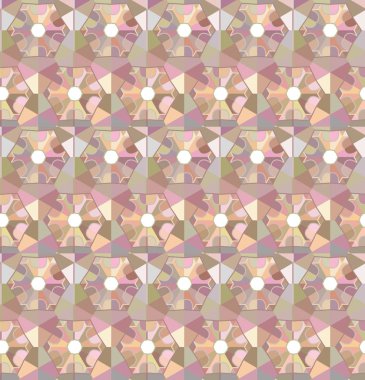 Geometrik şekilli kusursuz desen vektör çizimi