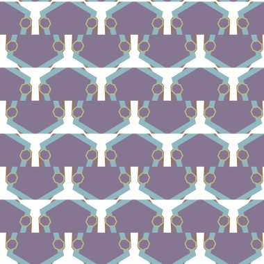 Geometrik şekilli kusursuz desen vektör çizimi