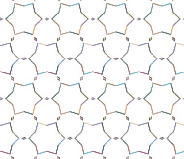 Geometrik şekilli kusursuz desen vektör çizimi