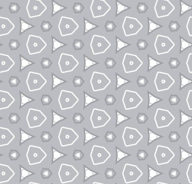 Geometrik şekilli kusursuz desen, vektör illüstrasyonu