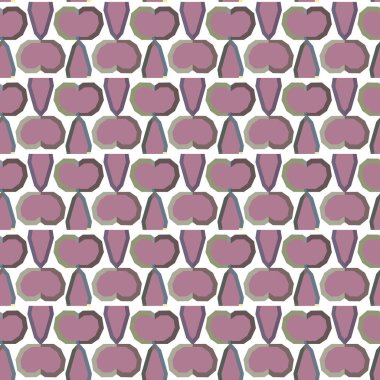 Geometrik şekilli kusursuz desen vektör çizimi