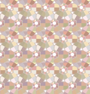 Geometrik şekilli kusursuz desen vektör çizimi