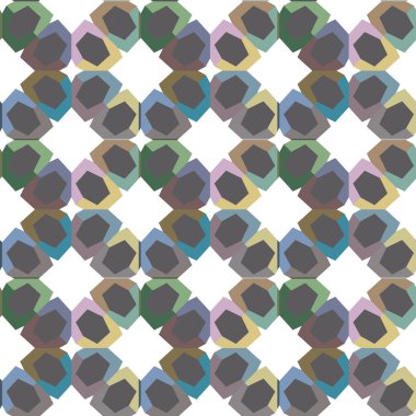 Geometrik şekilli kusursuz desen vektör çizimi