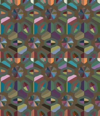 Süslemeli vektör illüstrasyonu, kopyalama alanı için soyut arkaplan