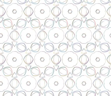 Geometrik suluboya doku tekrar modern desen