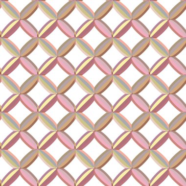 Geometrik şekilli kusursuz desen vektör çizimi