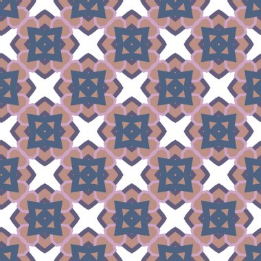 Geometrik şekilli kusursuz desen vektör çizimi
