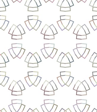 Geometrik şekilli kusursuz desen vektör çizimi
