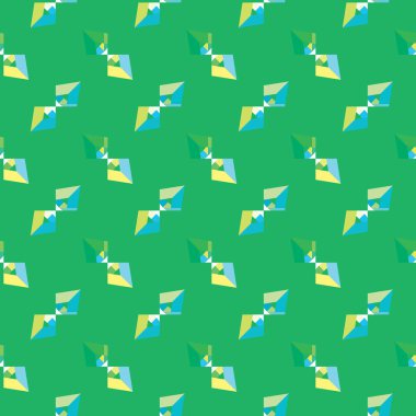 Geometrik şekilli kusursuz desen vektör çizimi