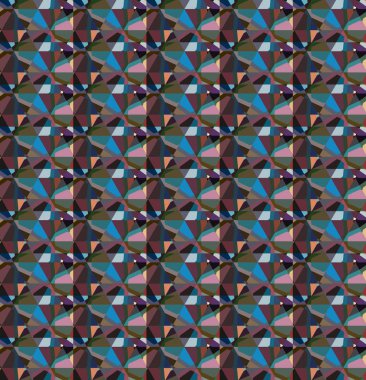 Geometrik şekilli kusursuz desen vektör çizimi