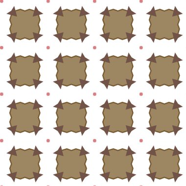 Geometrik şekilli kusursuz desen vektör çizimi