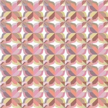 Geometrik şekilli kusursuz desen vektör çizimi