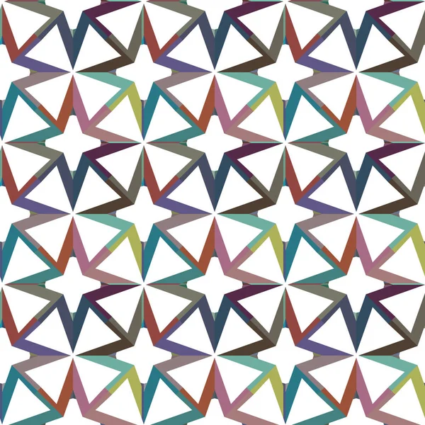 Vektor Illustration Nahtlose Geometrische Formen Hintergrund — Stockvektor