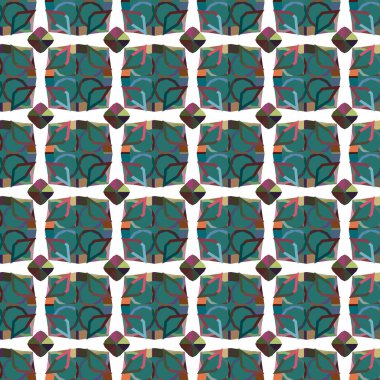 Süslemeli vektör illüstrasyonu, kopyalama alanı için soyut arkaplan