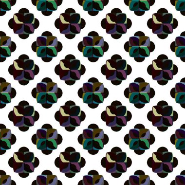 Süslemeli vektör illüstrasyonu, kopyalama alanı için soyut arkaplan