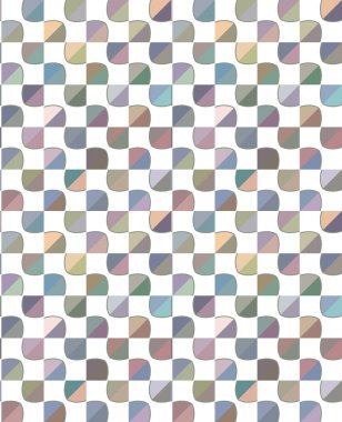 Geometrik renkli şekiller, soyut vektör arkaplanı süslemesi