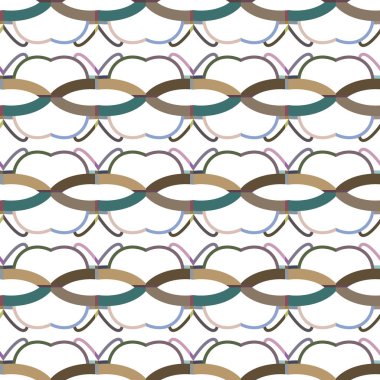 Modern geometrik vektör tasarımı, kusursuz desen çizimi