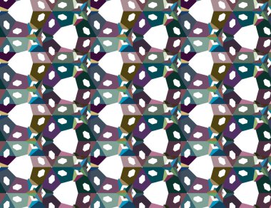 Geometrik renkli şekiller, soyut vektör arkaplanı süslemesi