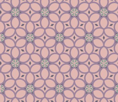Modern geometrik vektör tasarımı, kusursuz desen çizimi