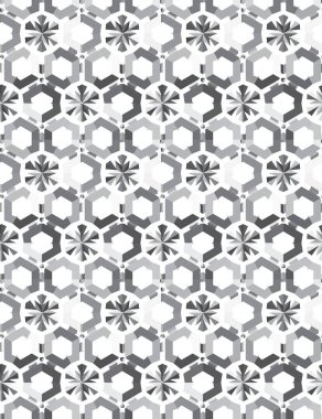 Modern geometrik vektör tasarımı, kusursuz desen çizimi