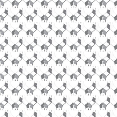 Modern geometrik vektör tasarımı, kusursuz desen çizimi